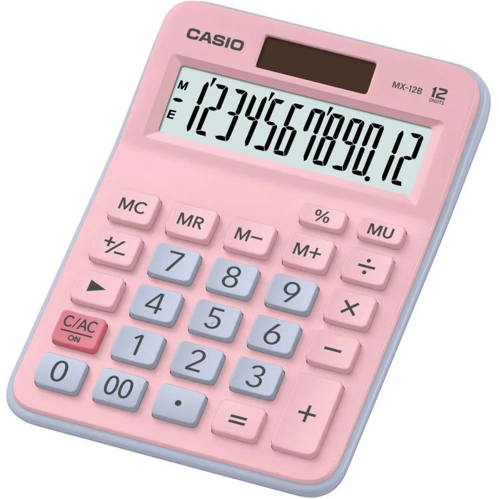 Calculadora De Mesa 12Dig.rs/Az Claro Solar/Bateri Casio