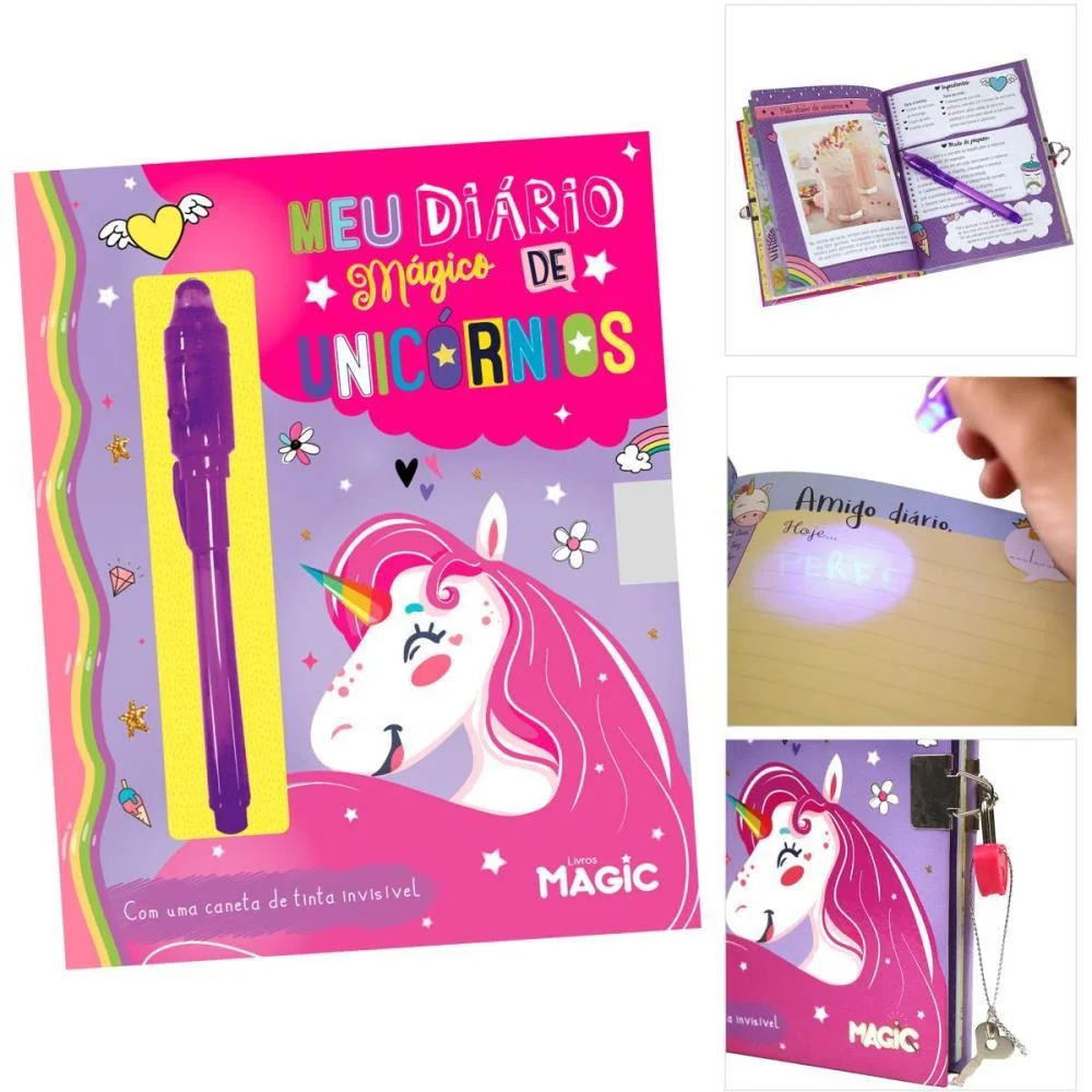 Diario Magico Unicornio C/Cadeado Gd Magic Kids