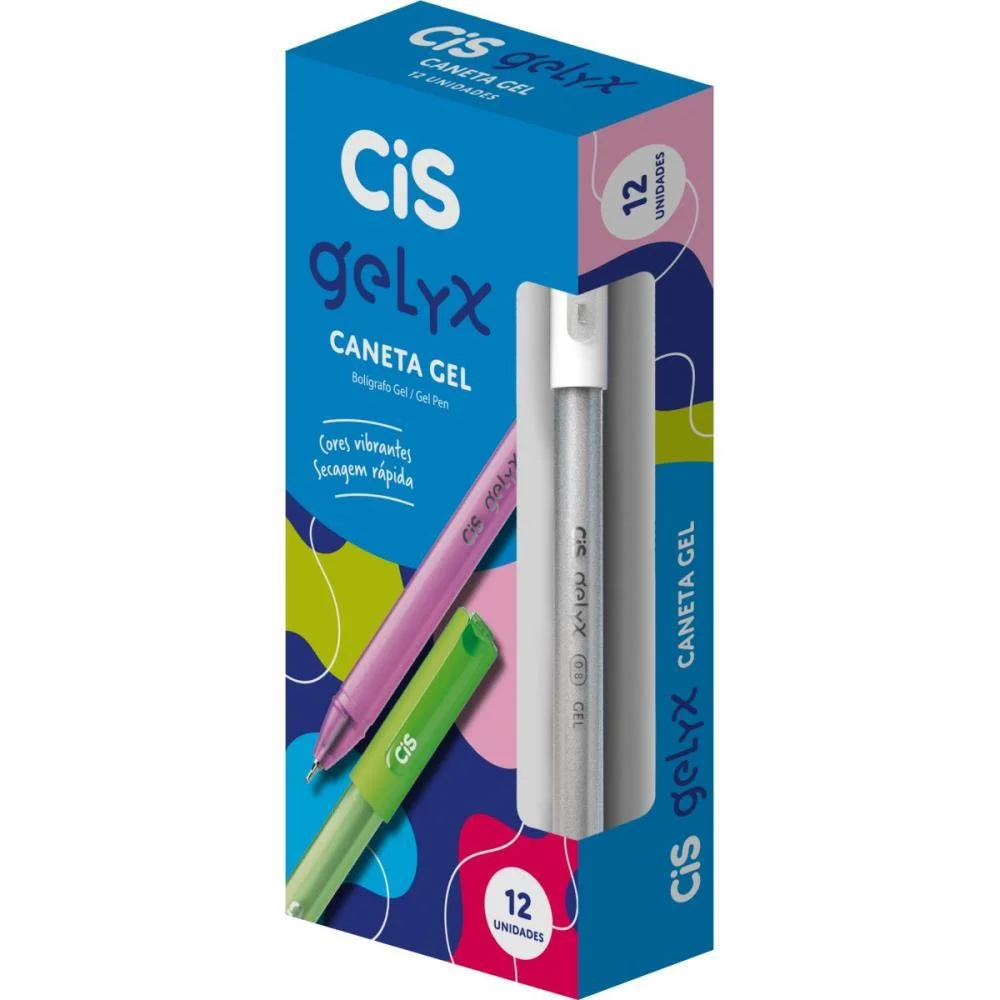 Caneta Gel Cis Gelyx Branca 0,8 Mm Sertic (Cx.c/12)