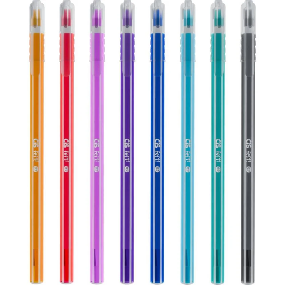 Caneta Esferografica Cis Fest 0.7Mm 8 Cores (S) Sertic (Pote-24)