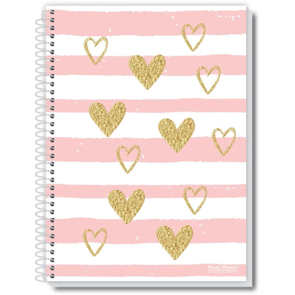 Caderno 01X1 Capa Dura Amo 80Fls. Pauta Branca (Pct.c/03)