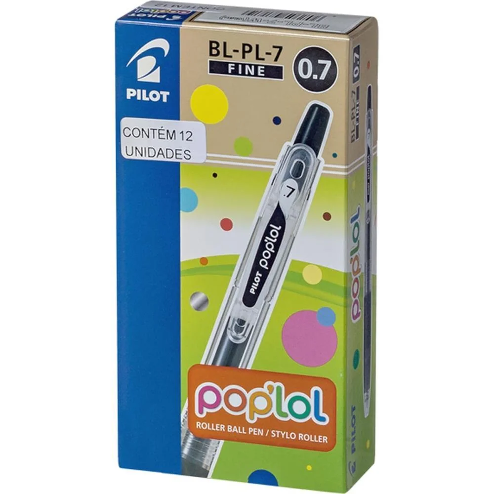 Caneta Gel Pop Lol Branca 0.7Mm Retratil Pilot (Cx.c/12)