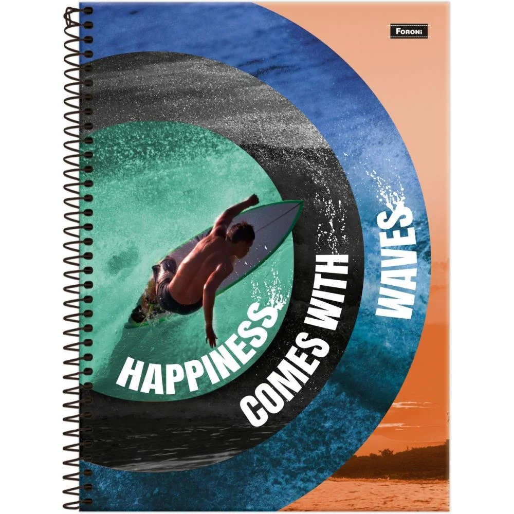 Caderno 01X1 Capa Dura Freewave 80F Foroni (Pct.c/04)