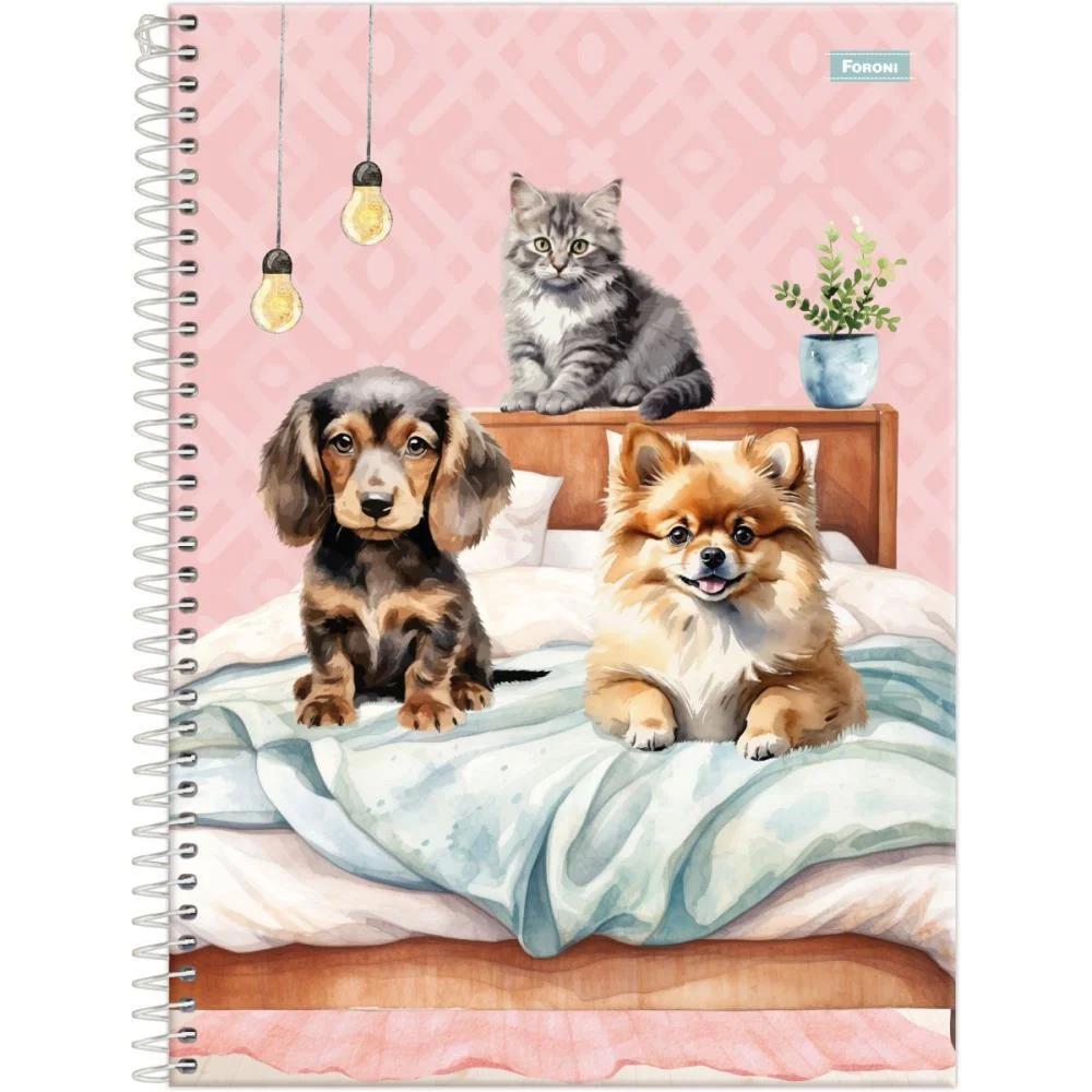 Caderno 10X1 Capa Dura Furfriends 160F Foroni (Pct.c/04)