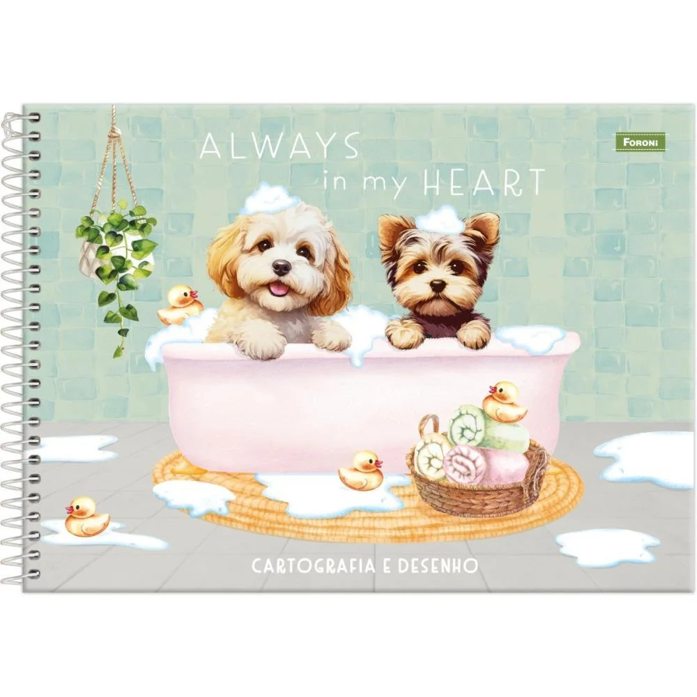 Caderno Desenho Univ Capa Dura Furfriends 80F Foroni (Pct.c/05)