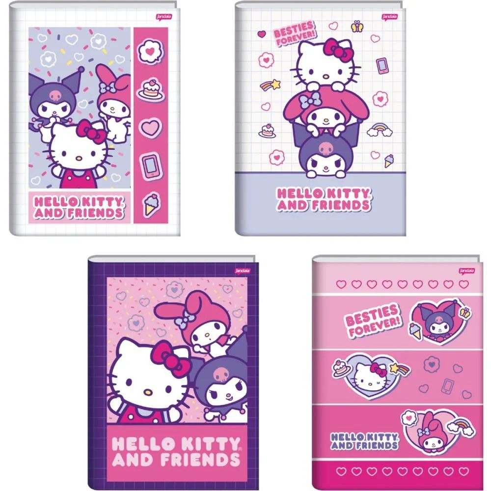 Caderno Brochurao Capa Dura Besties Forever 80Fls. Jandaia (Pct.c/05)