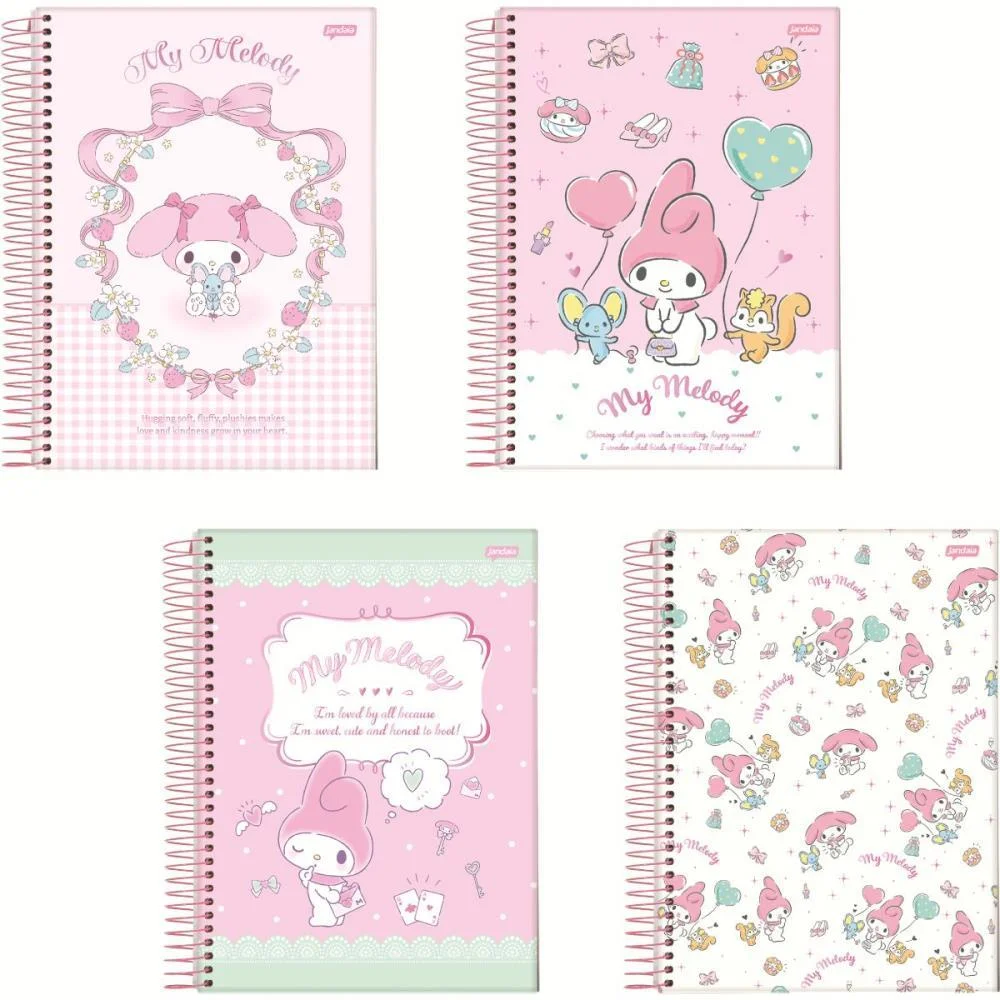 Caderno 01X1 Capa Dura My Melody 80Fls. I.a Jandaia (Pct.c/04)