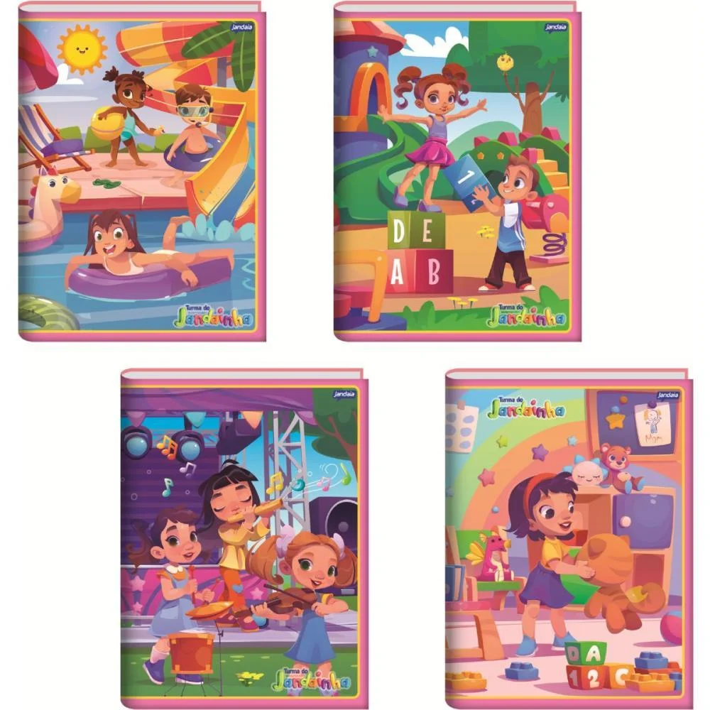 Caderno Brochurao Capa Dura Jandainha Feminino 80Fls Jandaia (Pct.c/05)