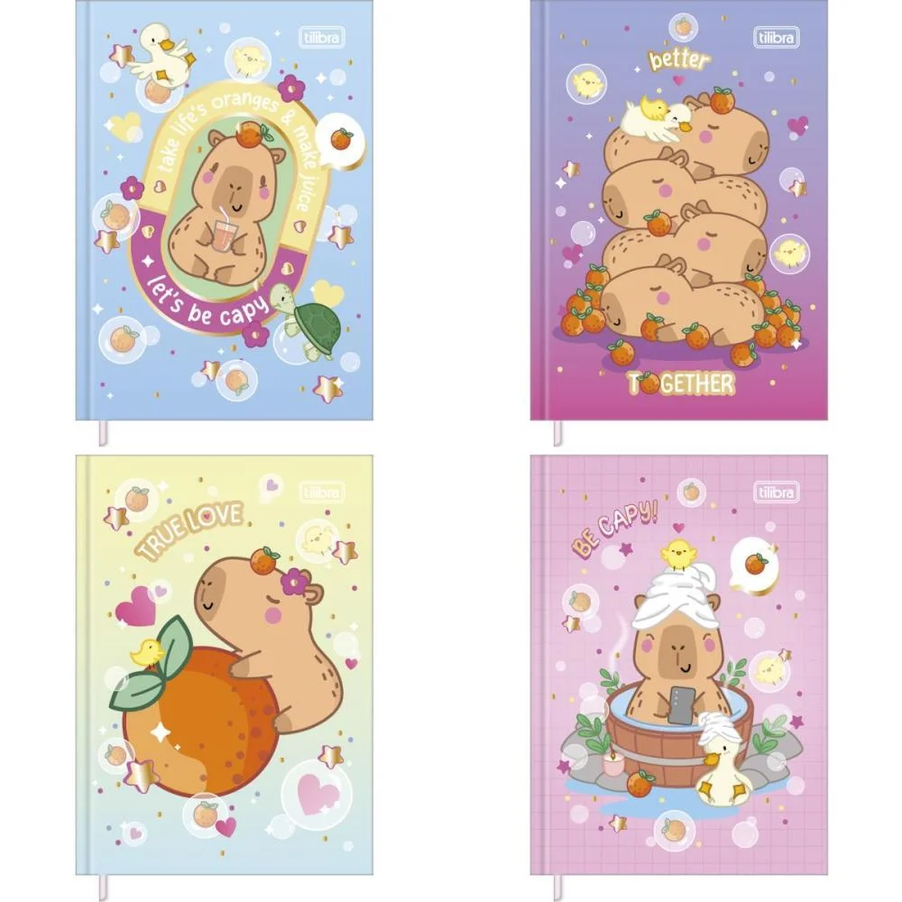 Caderneta 1/8 Capyclub 96Fls Cd Cost 105X148 Tilibra (Pct.c/04)