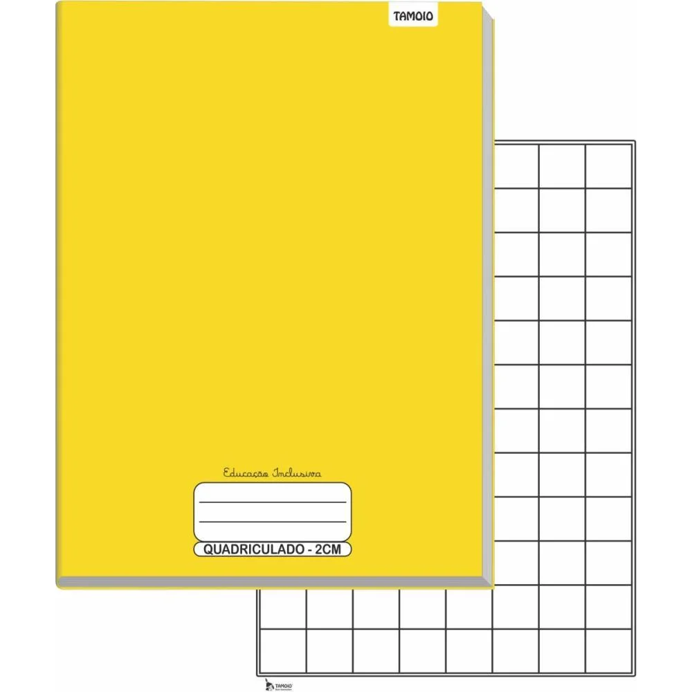 Caderno Quadriculado Univers. 2X2Cm Ampliado Ed. Inclusiva Tamoio (Pct.c/05)