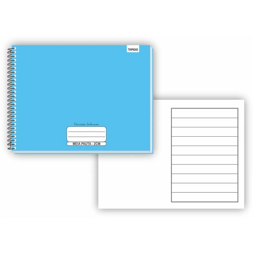 Caderno Desenho Univ Capa Dura Neuro Meia Pauta Ampliada 40F Tamoio (Pct.c/05)
