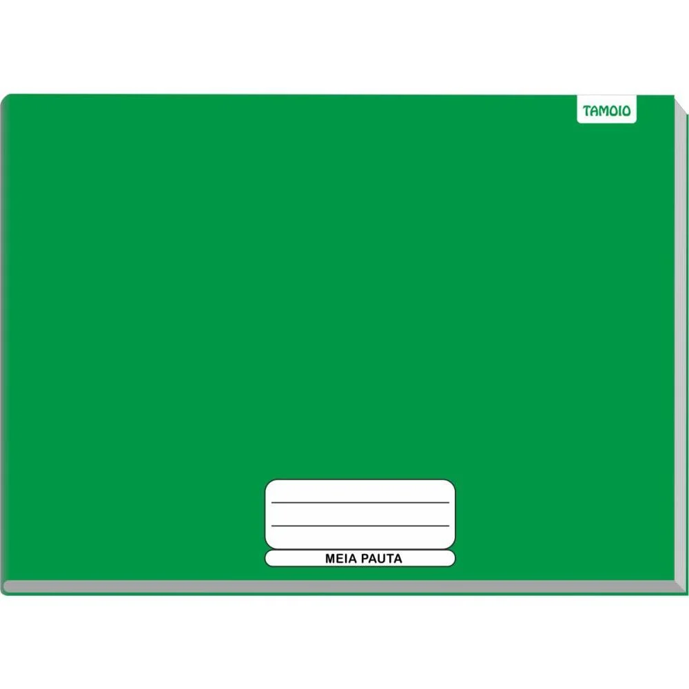 Caderno Desenho Univ Capa Dura Meia Pauta 40F Verde Brochurao Tamoio (Pct.c/04)