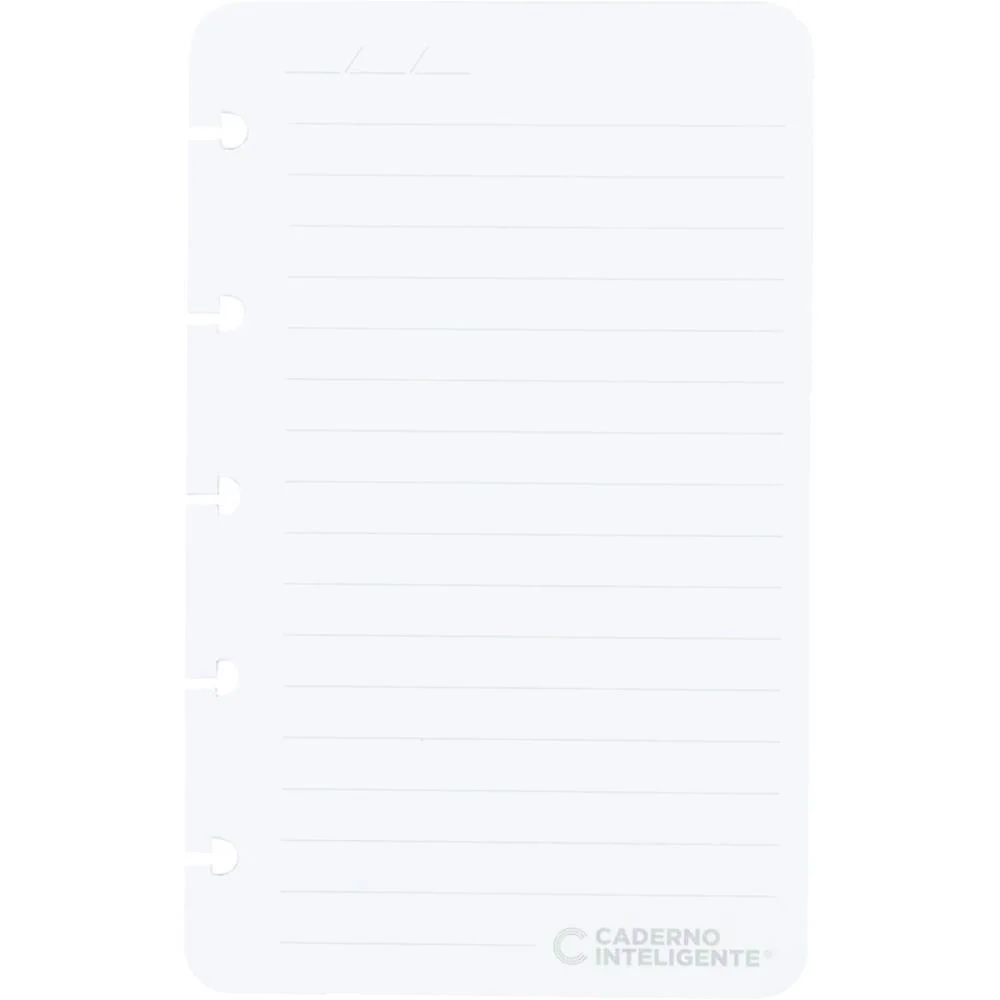Caderno Inteligente Refil Inteligine Pautado 120G 50Fls Caderno Inteligente (Pacote)