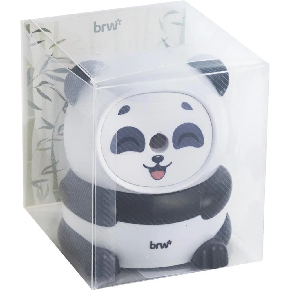 Apontador Com Deposito Panda Com Manivela Brw