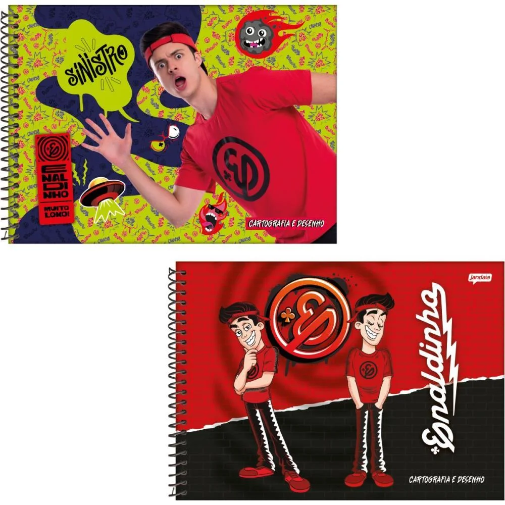 Caderno Desenho Univ Capa Dura Enaldinho 80Fls. Jandaia (Pct.c/04)
