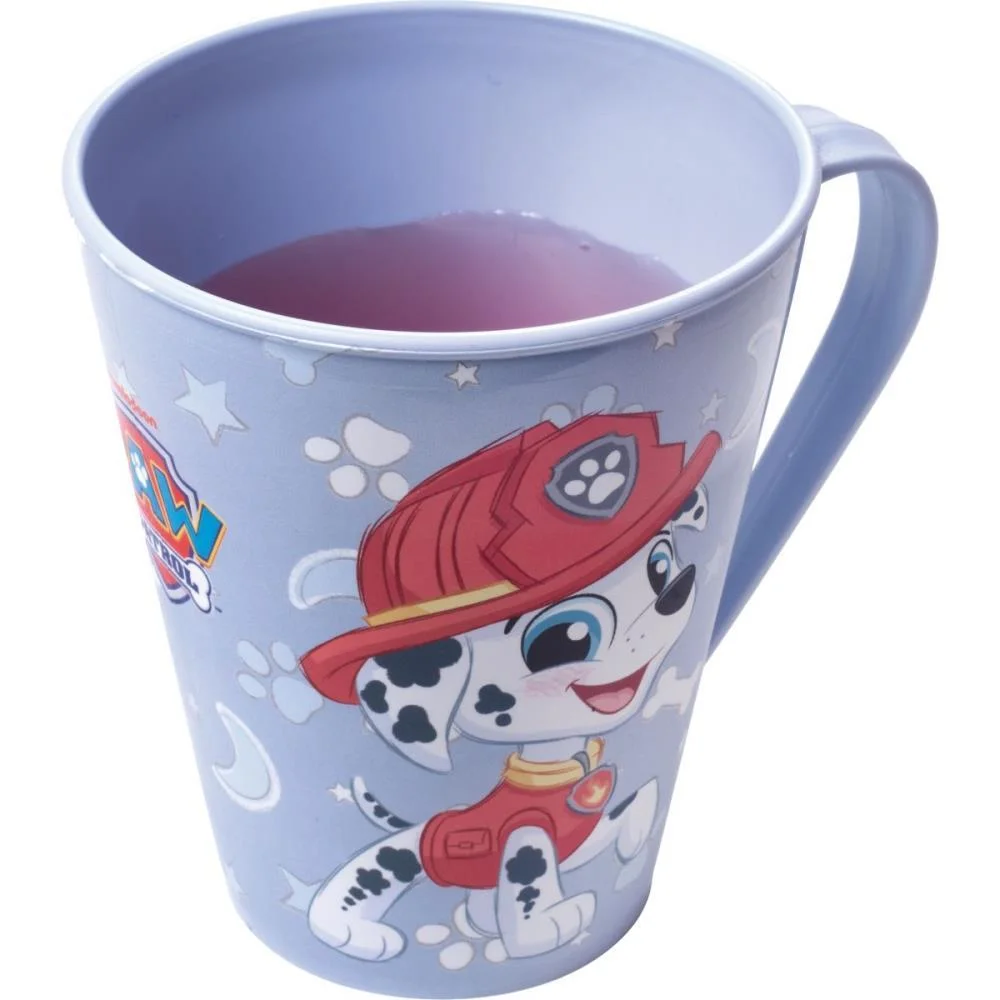 Caneca Decorada Patrulha Canina 360Ml Azul Plasutil