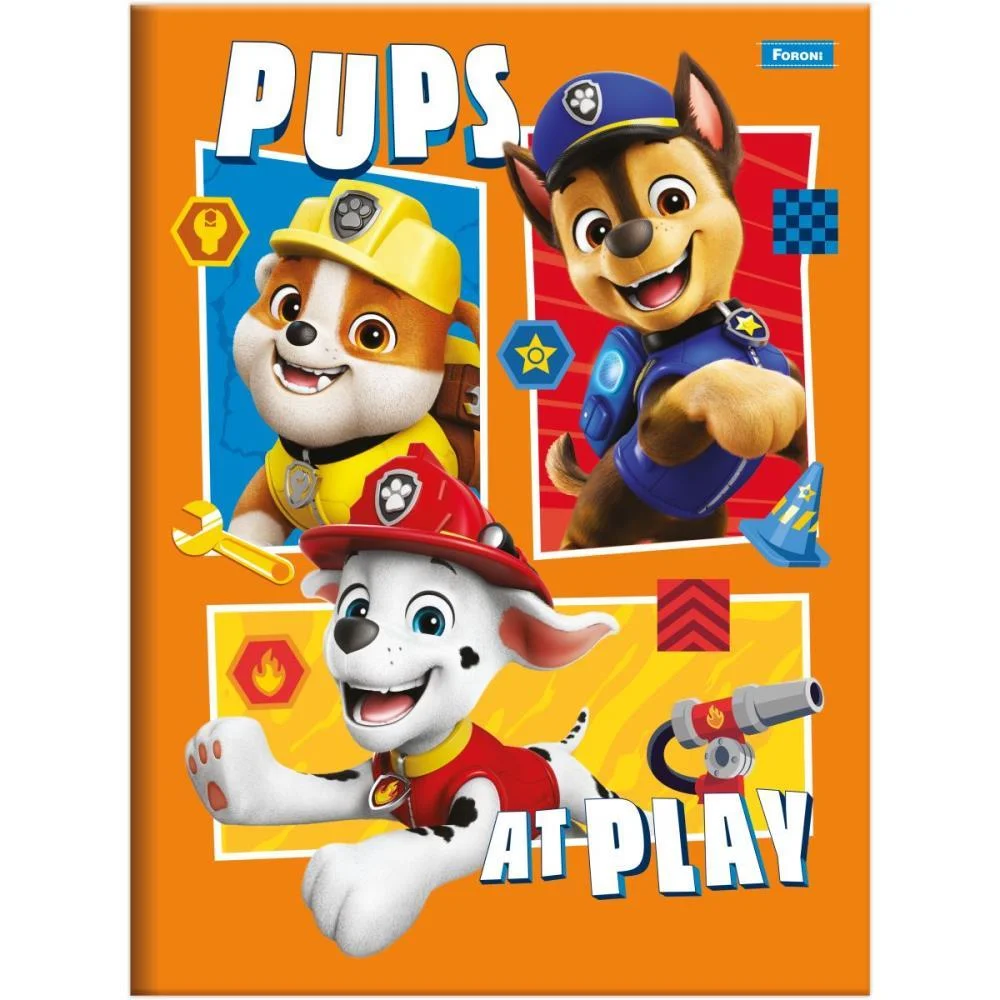 Caderno Brochurao Capa Dura Patrulha Canina 48F Foroni (Pct.c/05)