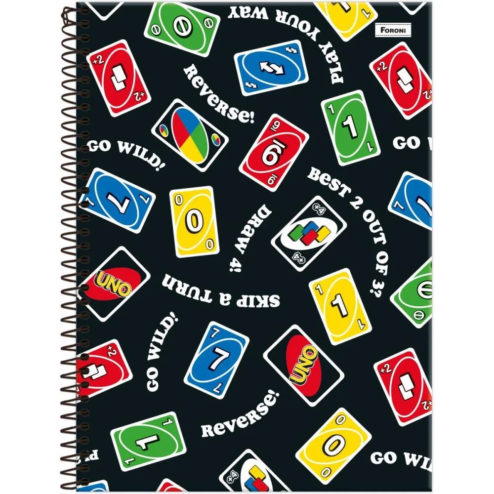 Caderno 01X1 Capa Dura Uno 80Fls Foroni (Pct.c/04)