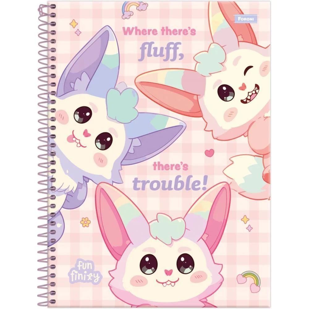Caderno 01X1 Capa Dura Funfinily 80Fls Foroni (Pct.c/04)