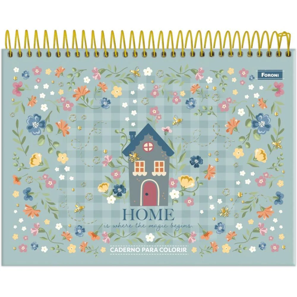 Caderno Desenho Univ Capa Dura Milly Para Colorir 24Fls Foroni (Pct.c/04)