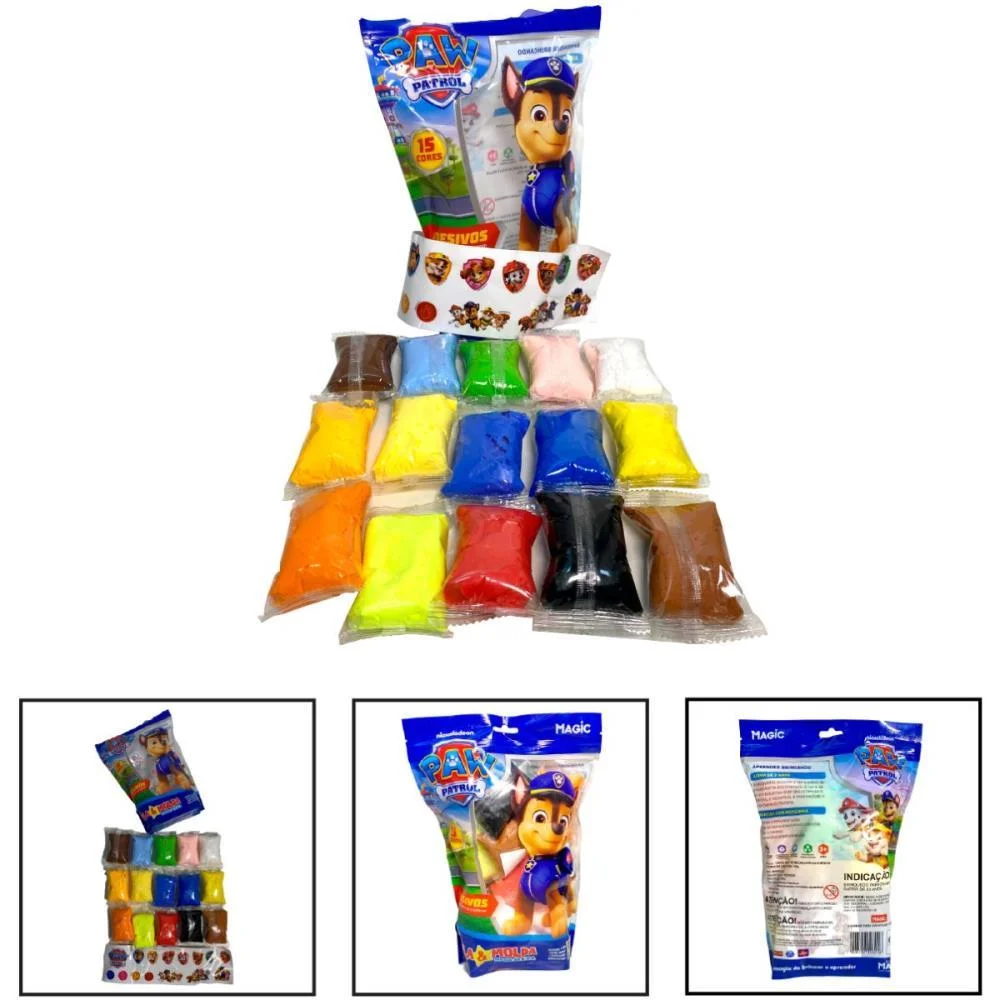 Massa Para Modelar Criativa P.canina Chase 150G C/Adesivos Magic Kids