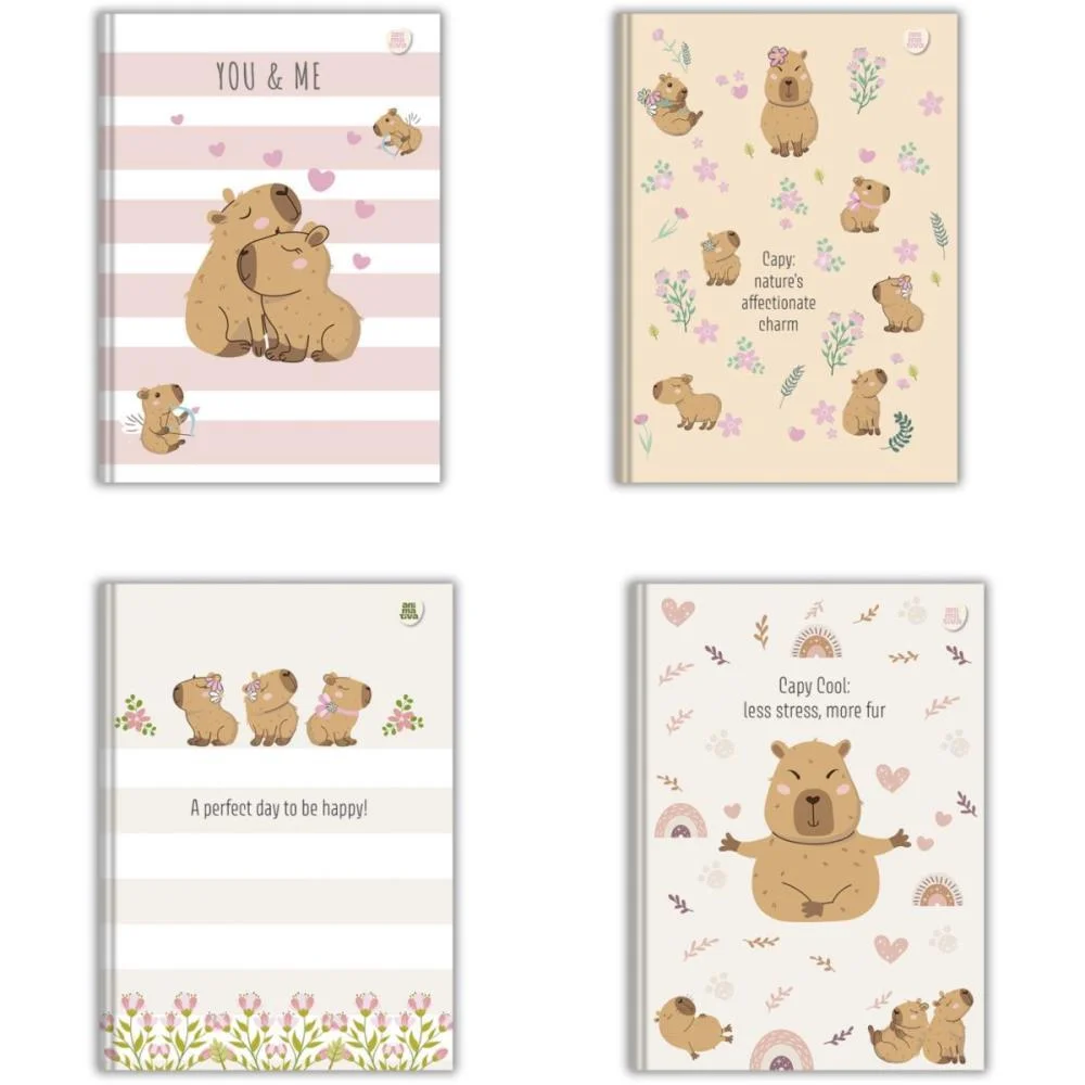 Caderno Brochurao Capa Dura Capycuties 80F Animativa (Pct.c/05)