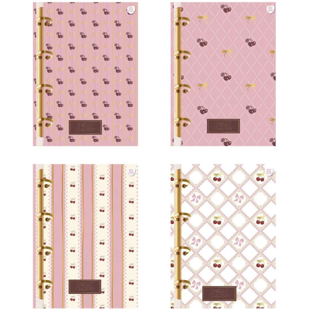 Caderno Argolado Sweet Cherry 160F Animativa