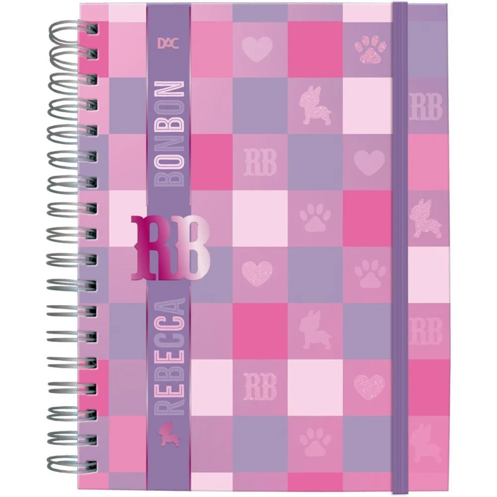 Caderno 01X1 Capa Dura Rebecca Bonbon Smart C/Elastic Dac