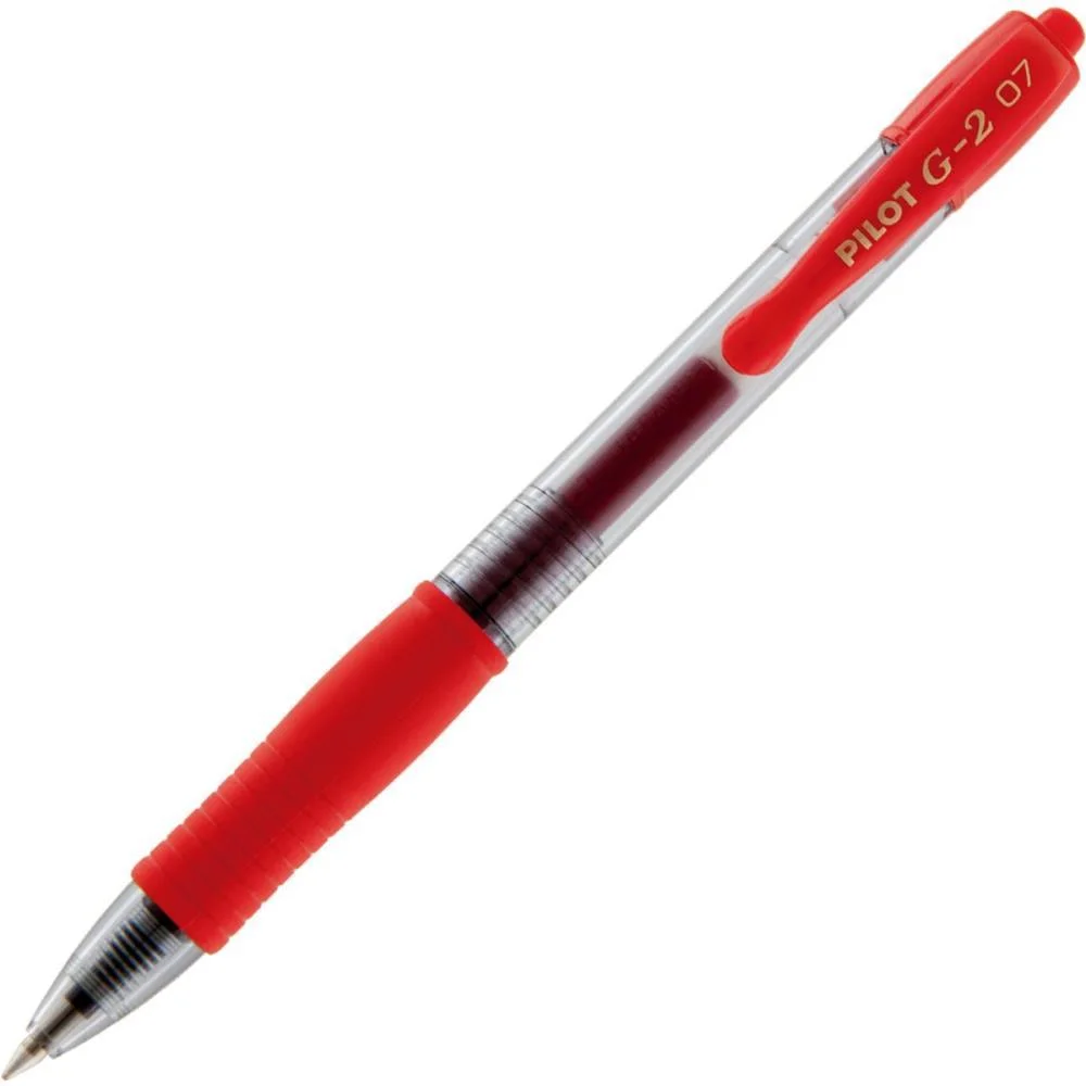 Caneta Gel Bl-G2-7 G-2 0,7Mm Vermelha Pilot (Cx.c/12)