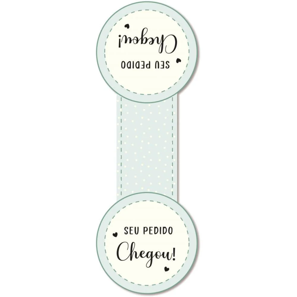 Etiqueta Adesiva Seu Pedido Chegou 110Mmx235Mm Packpel (Pct.c/10)