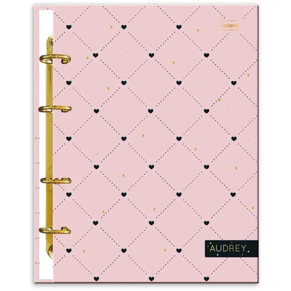 Caderno Argolado Audrey C/6 Divisorias 80Fls(S) Cadersil