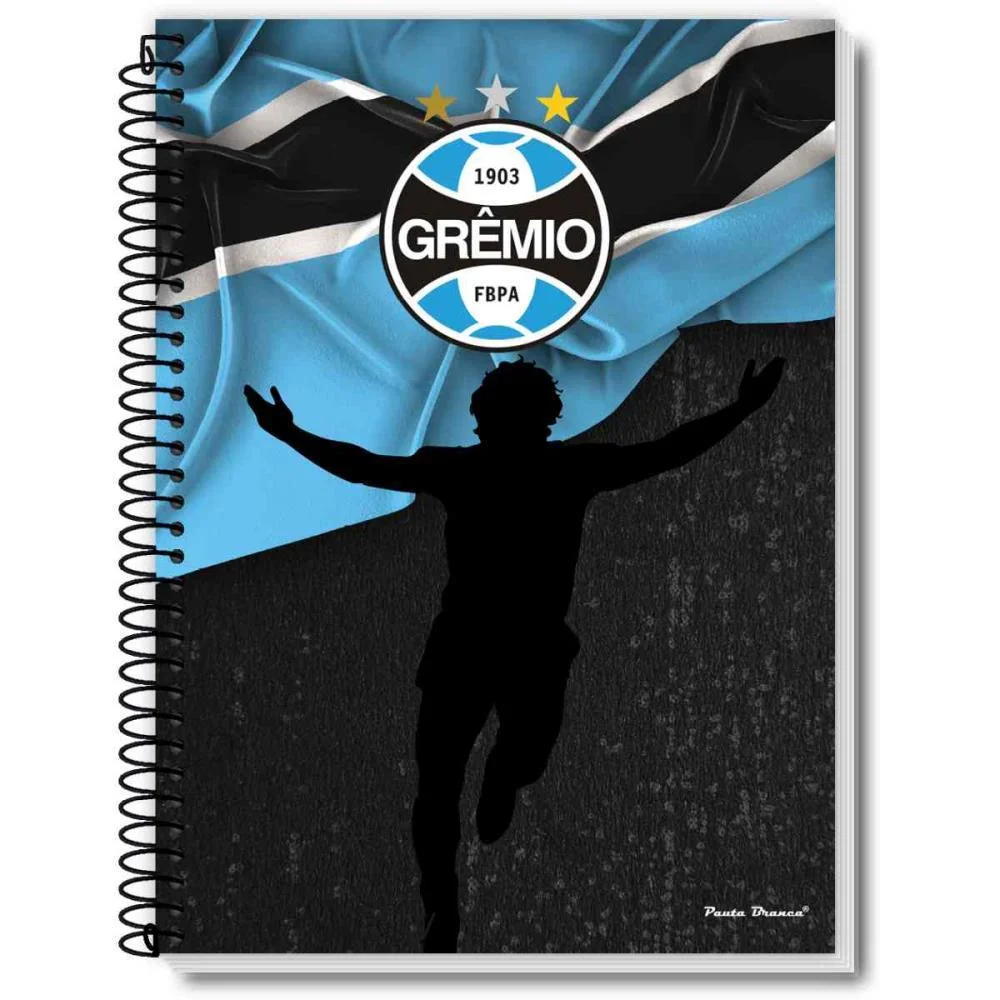Caderno 10X1 Capa Dura Gremio 160Fls Pauta Branca (Pct.c/02)