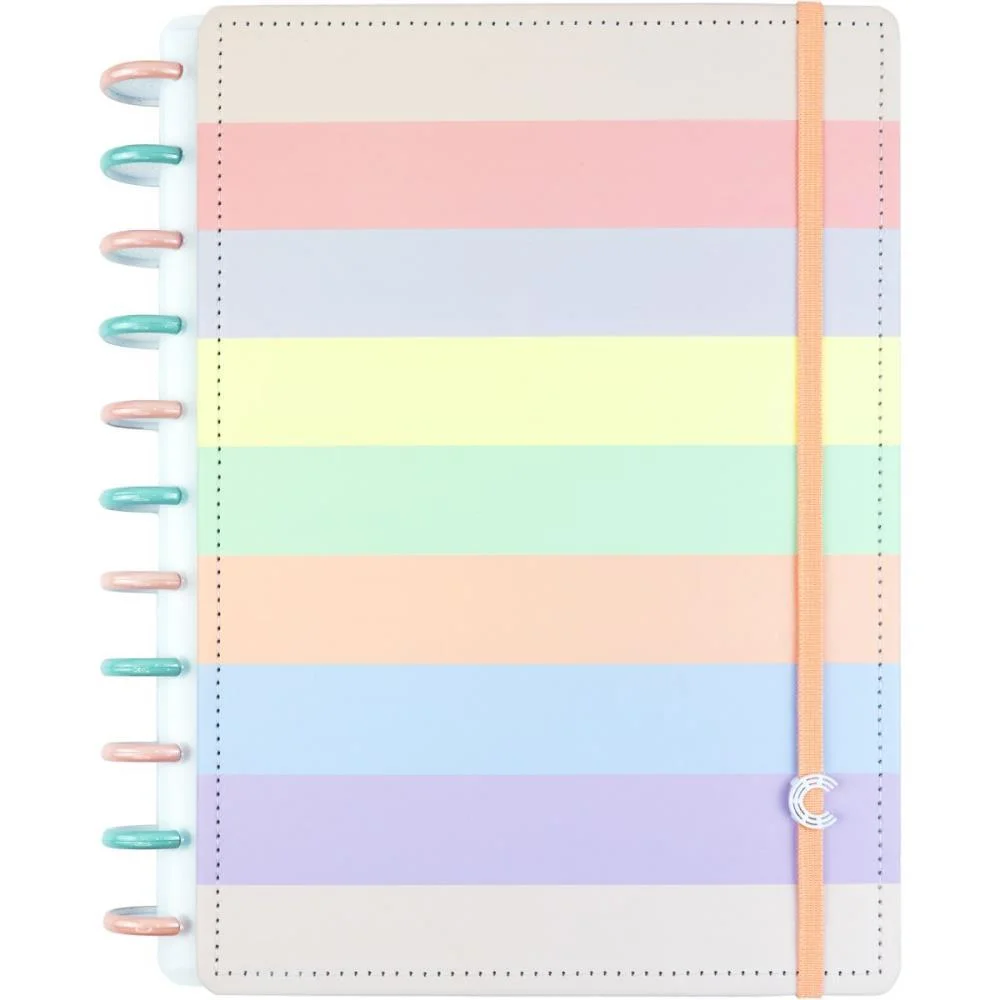Caderno Inteligente Grande Arco Iris 10 Materias 140Fls Caderno Inteligente