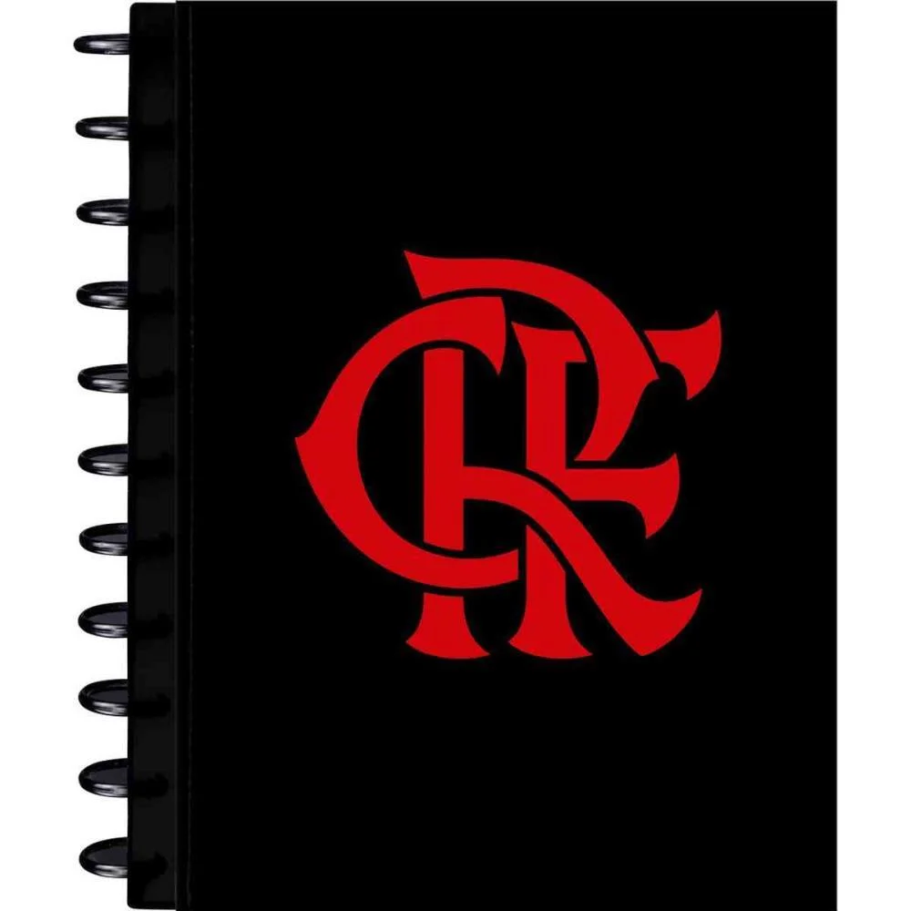 Caderno 10X1 Capa Dura Flamengo Mod.1- Disco 160Fls Kit