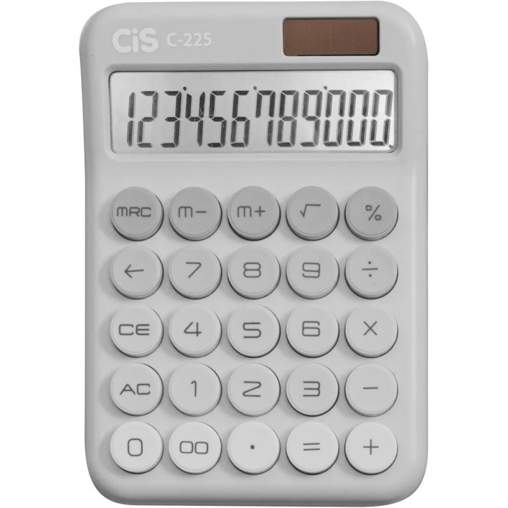 Calculadora De Mesa 12 Dig. Mod C-225 Cinza Sertic