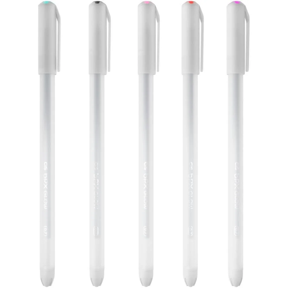 Caneta Esferografica Cis Bpx Glow 0.7Mm 5Cores Sort Sertic (Estojo)
