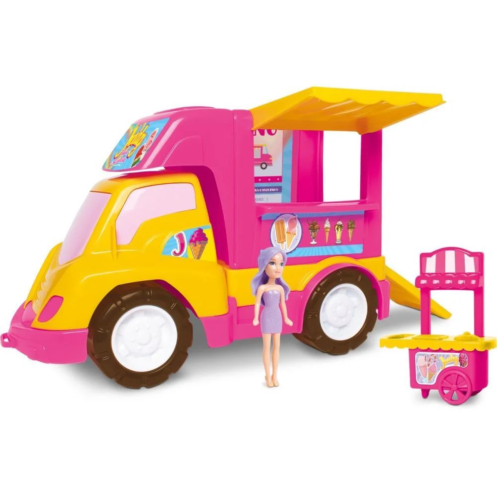 Cenario Tematico (Playset) Sorveteria Da Judy Food Truck Samba Toys