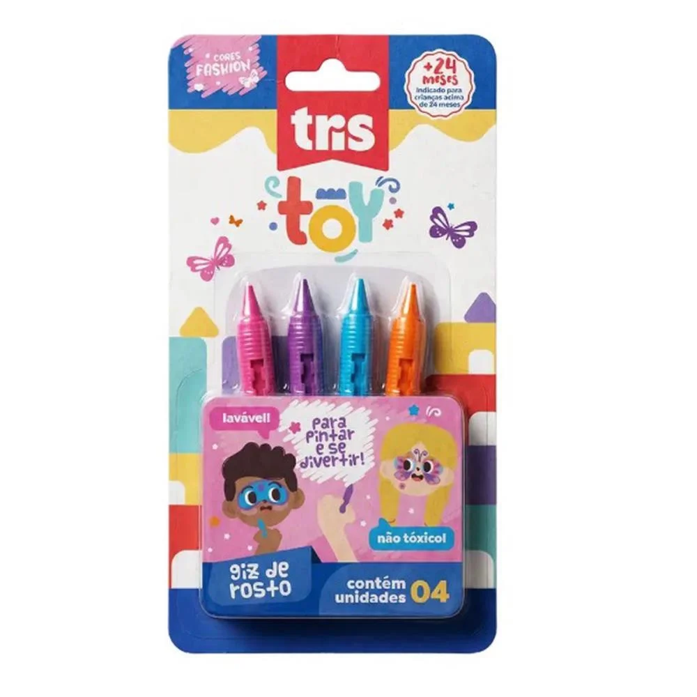 Giz De Cera Jumbo Tris Toy Facial Fashion Summit (Blister)