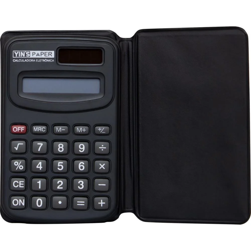 Calculadora De Bolso 8 Digitos Preta Yins