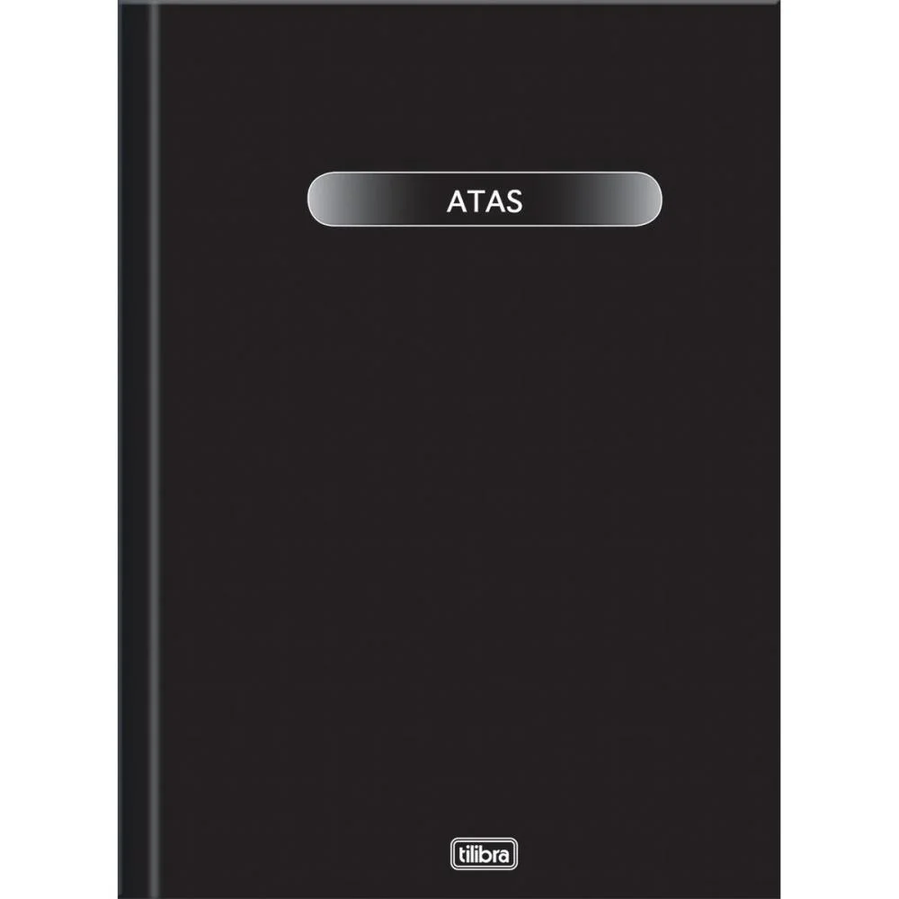Livro Ata Capa Dura Oficio 200 Folhas Vertical Tilibra (Pct.c/03)
