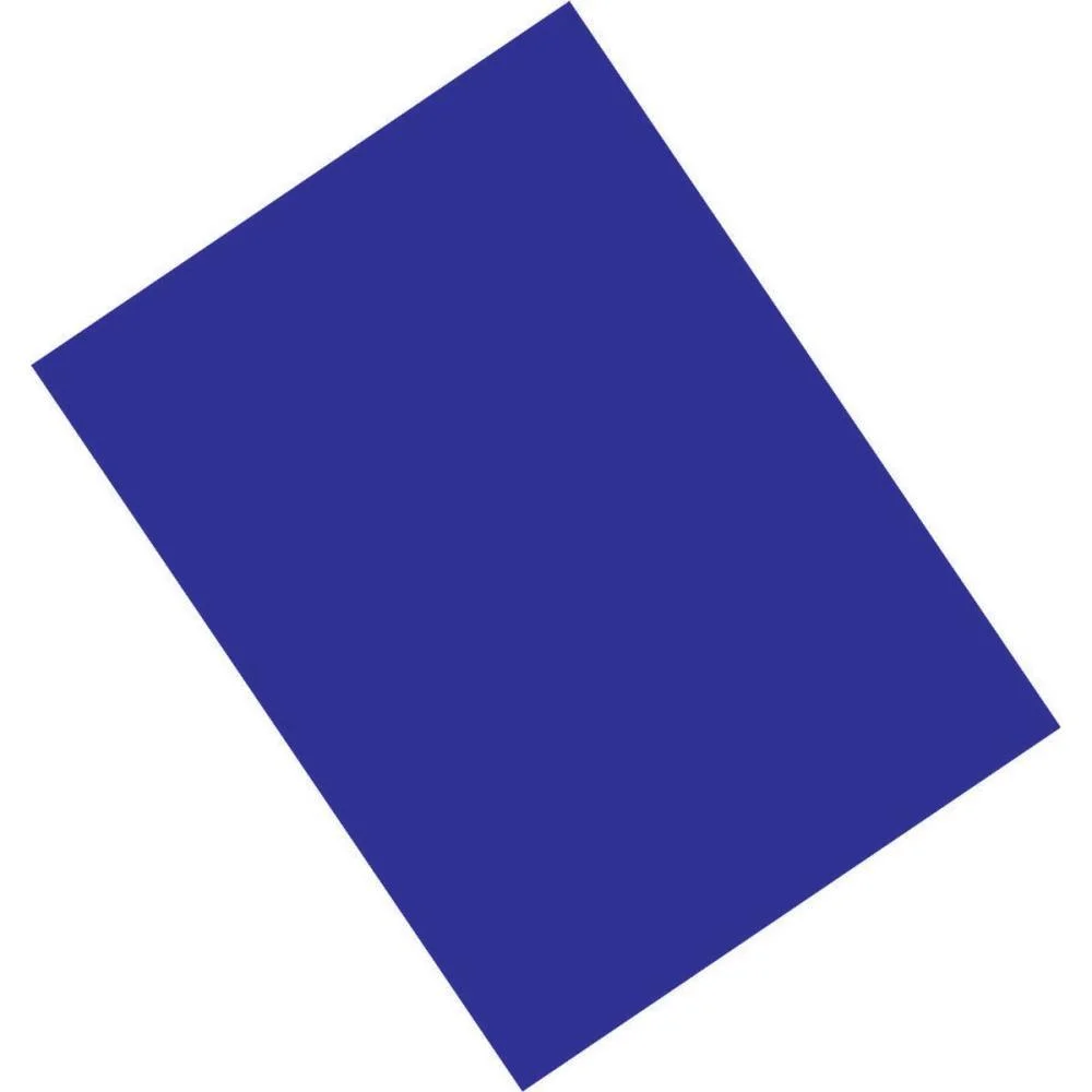 Papel Camurca 40X60Cm. Azul Escuro V.m.p. (Pct.c/25)