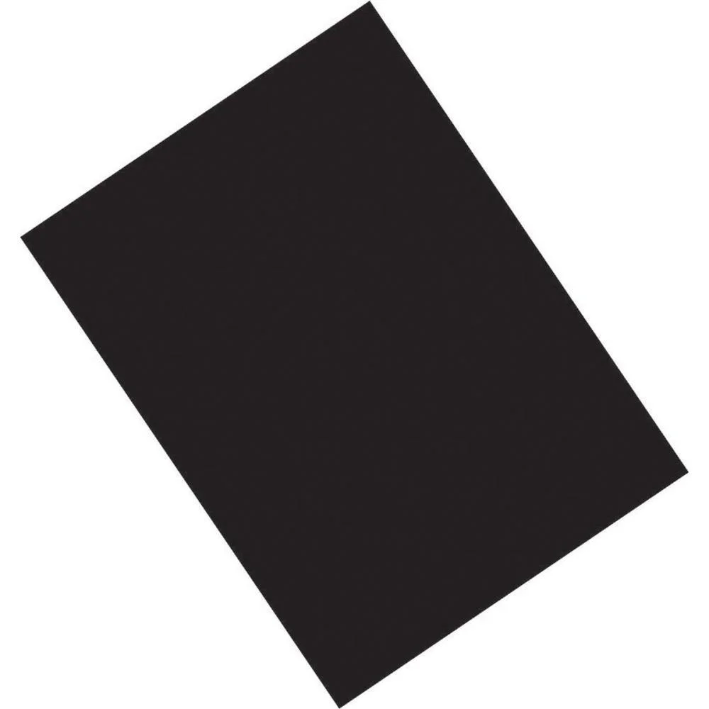 Papel Camurca 40X60Cm. Preto V.m.p. (Pct.c/25)