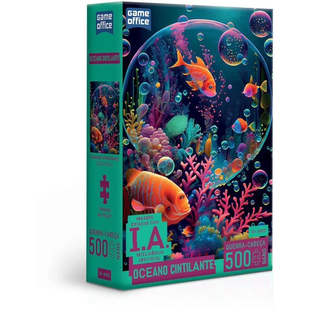 Quebra-Cabeca Cartonado Ia Oceano Cintil.500Pcs Nano Toyster