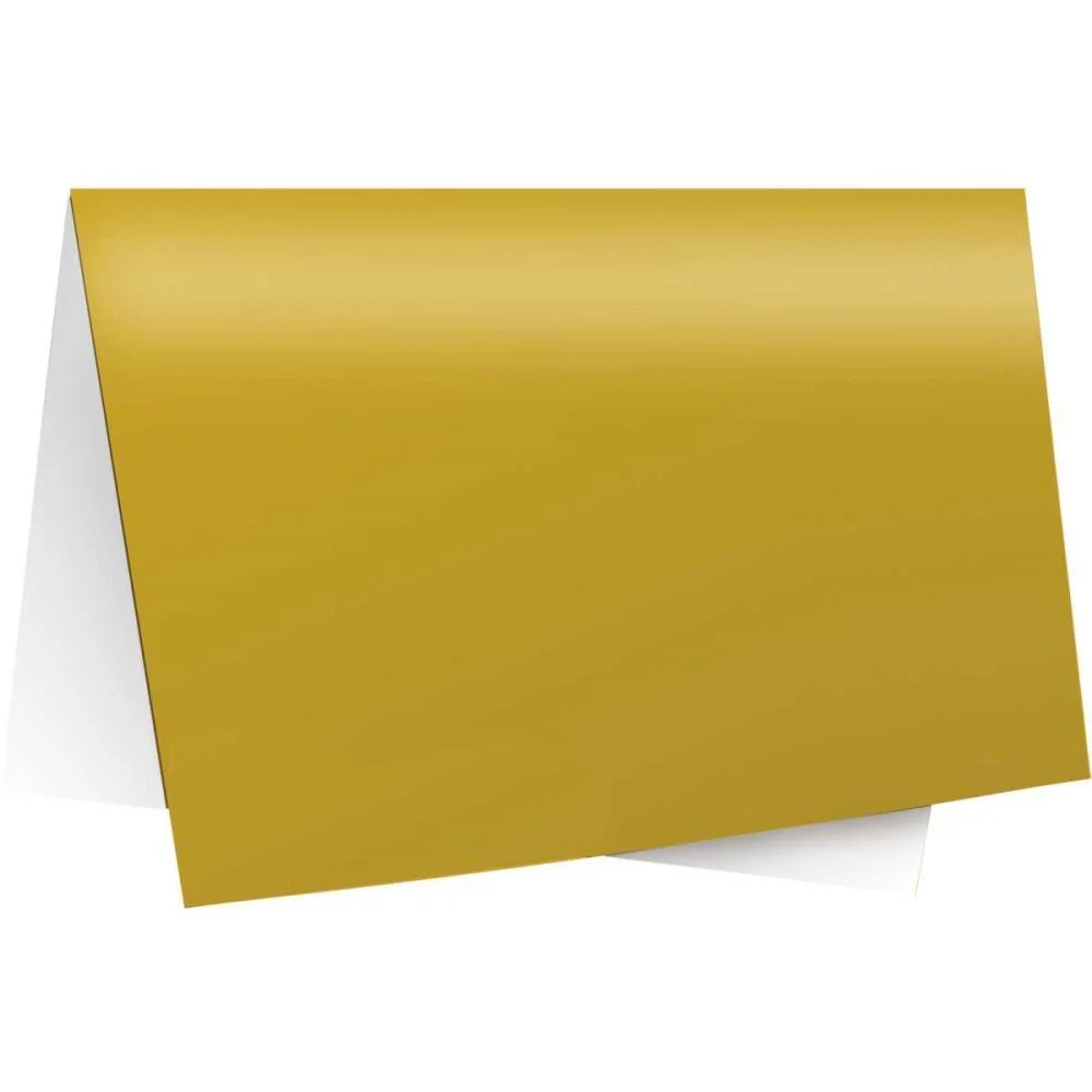 Papel Laminado 45X59Cm. Lamicor Ouro/Amarelo Cromus (Pct.c/40)