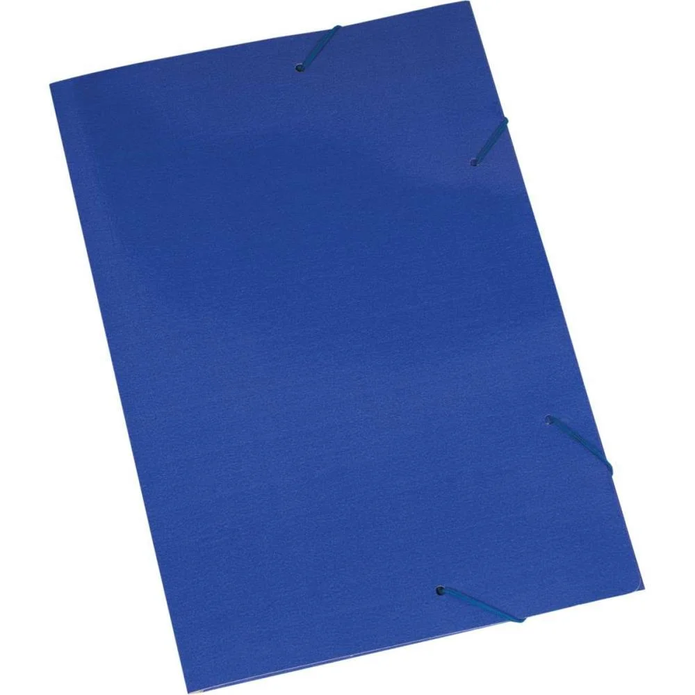 Pasta Aba Elastica Papel Oficio Azul Polycart (Pct.c/20)