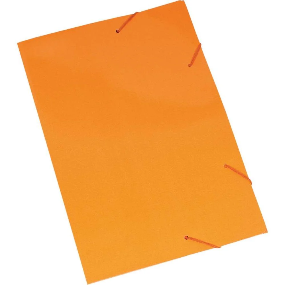 Pasta Aba Elastica Papel Oficio Laranja Polycart (Pct.c/20)
