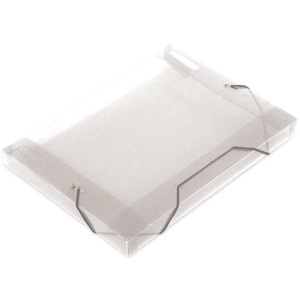 Pasta Aba Elastica Plastica Oficio 30Mm Cristal Soft Polibras (Pct.c/10)