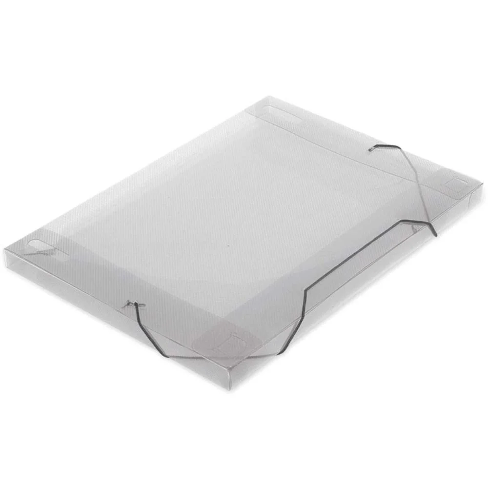 Pasta Aba Elastica Plastica Oficio 18Mm Cristal Soft Polibras (Pct.c/10)