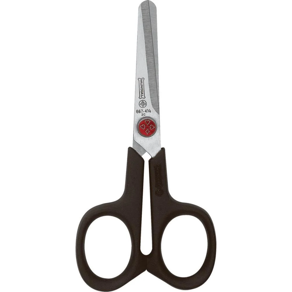 Tesoura Escolar Bolso Ponto Vermelho 11Cm Mundial