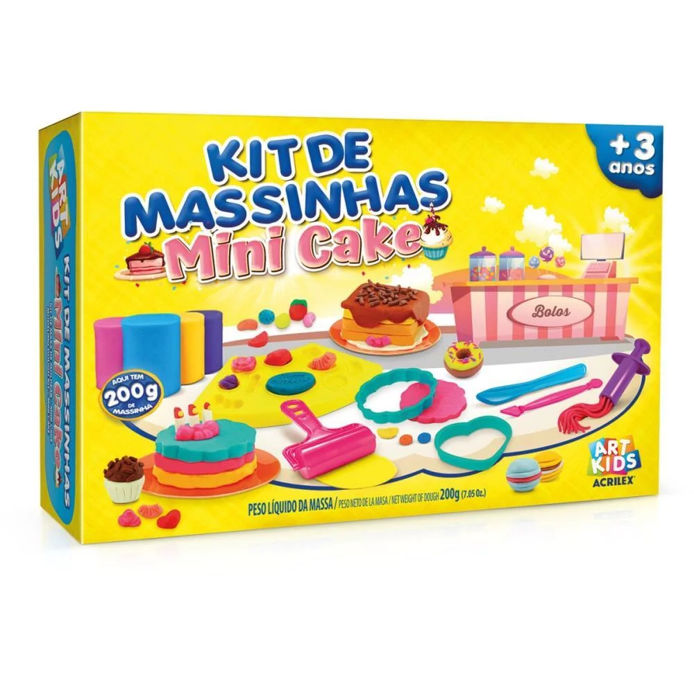 Massa Para Modelar Criativa Art Kids Mini Cake 200G Acrilex